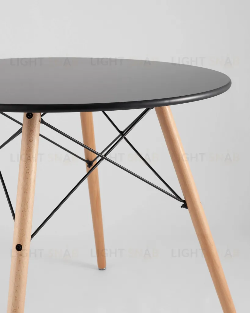 Стол круглый EAMES DSW NEW D=80 черный УТ000039067