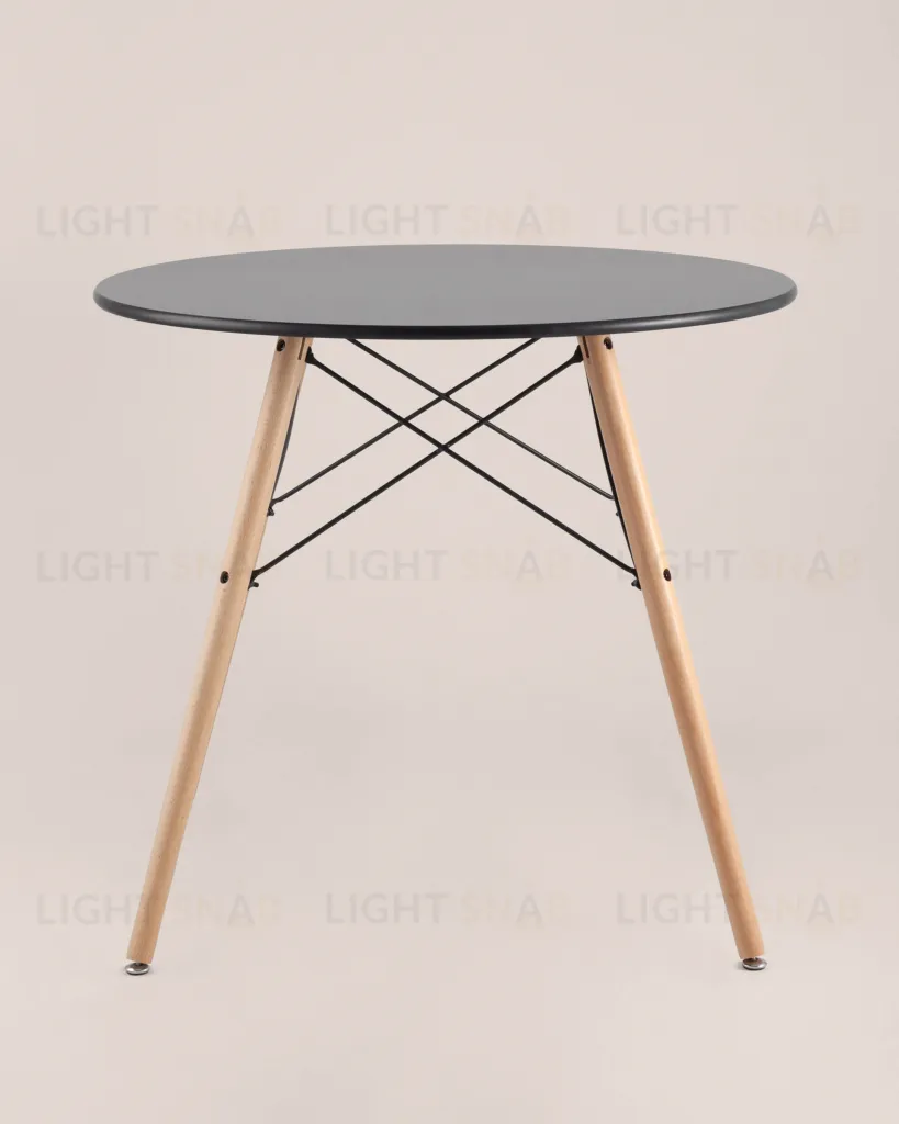 Стол круглый EAMES DSW NEW D=80 черный УТ000039067