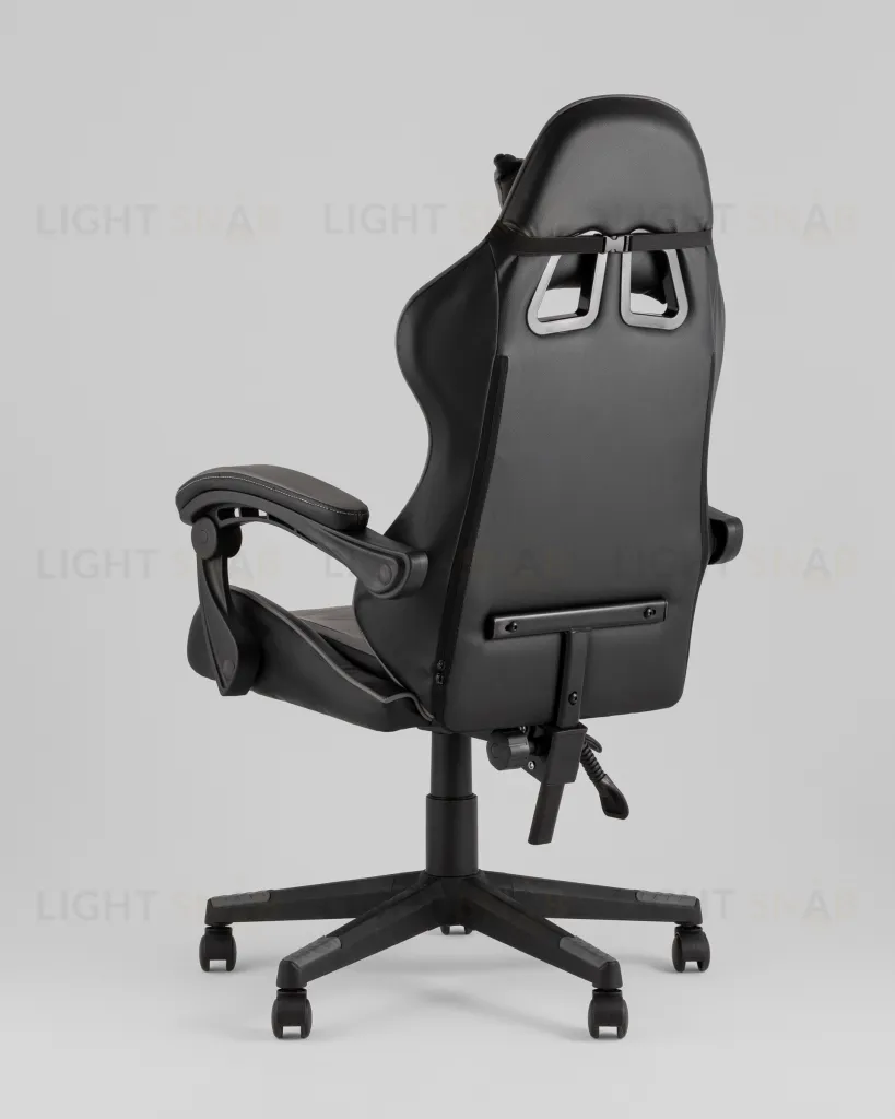 Кресло спортивное TopChairs Shadow черно-серый УТ000039463