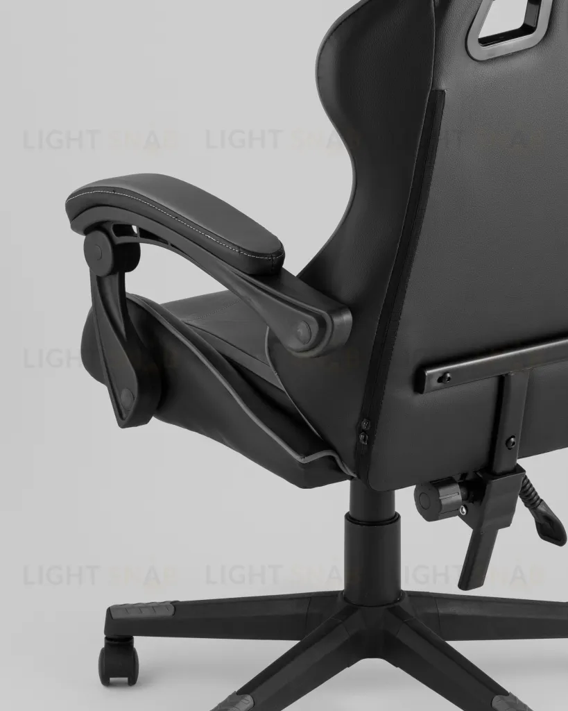 Кресло спортивное TopChairs Shadow черно-серый УТ000039463