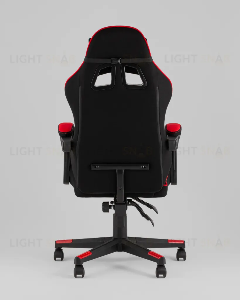 Кресло спортивное TopChairs Shadow ткань черно-красный УТ000039460