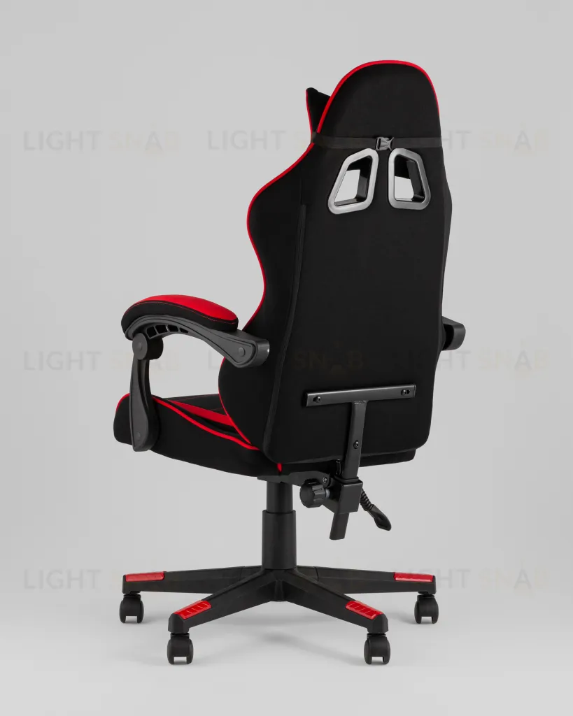 Кресло спортивное TopChairs Shadow ткань черно-красный УТ000039460