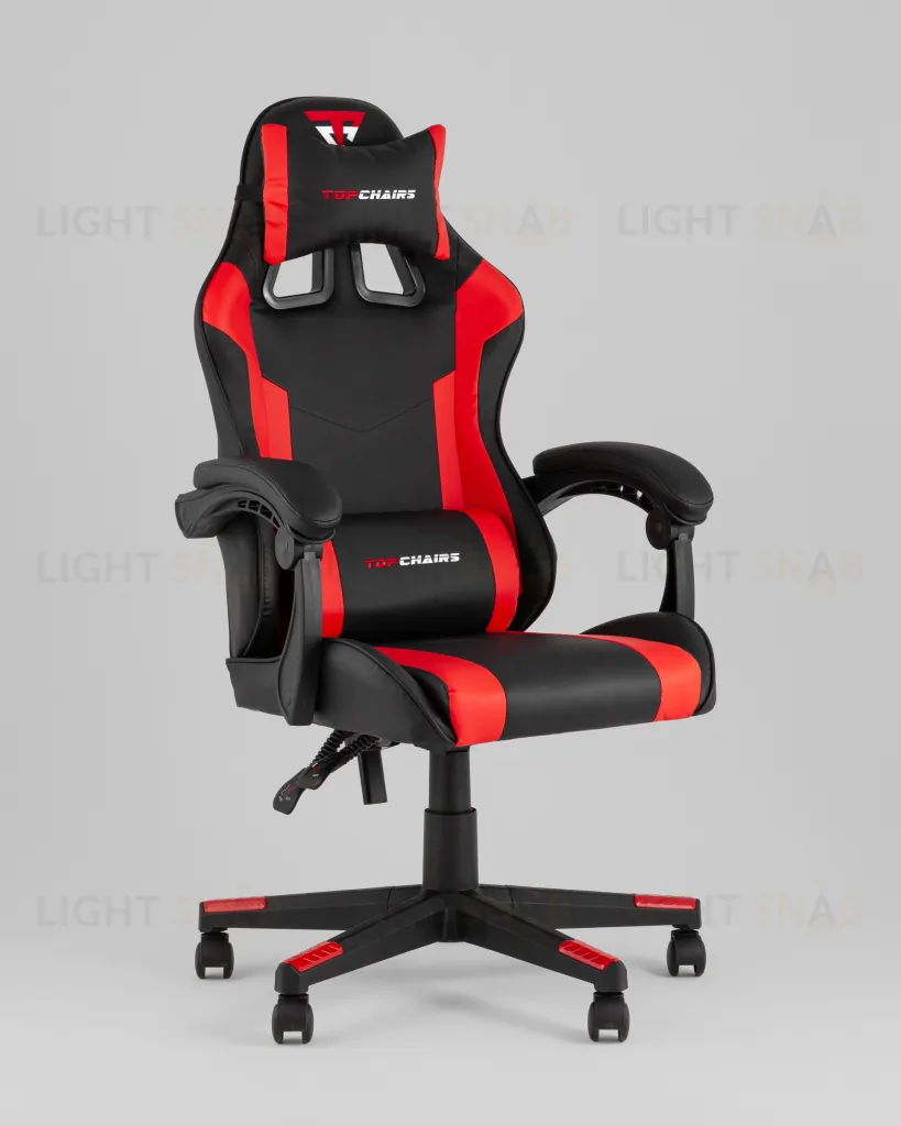 Кресло спортивное TopChairs Commander черно-красный УТ000039477