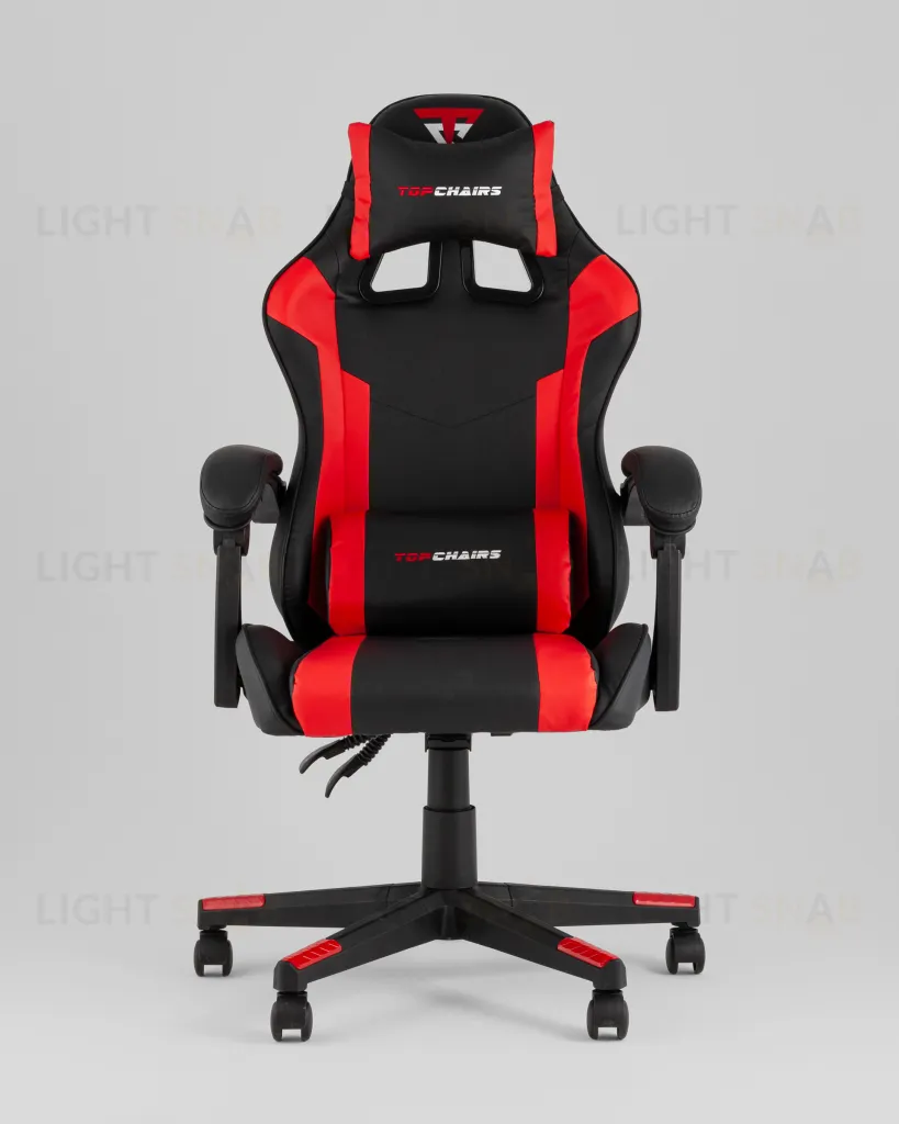 Кресло спортивное TopChairs Commander черно-красный УТ000039477