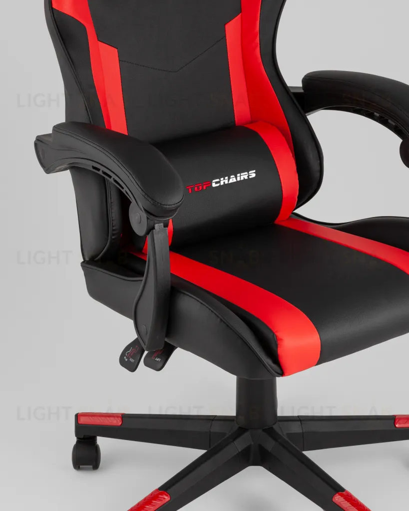Кресло спортивное TopChairs Commander черно-красный УТ000039477