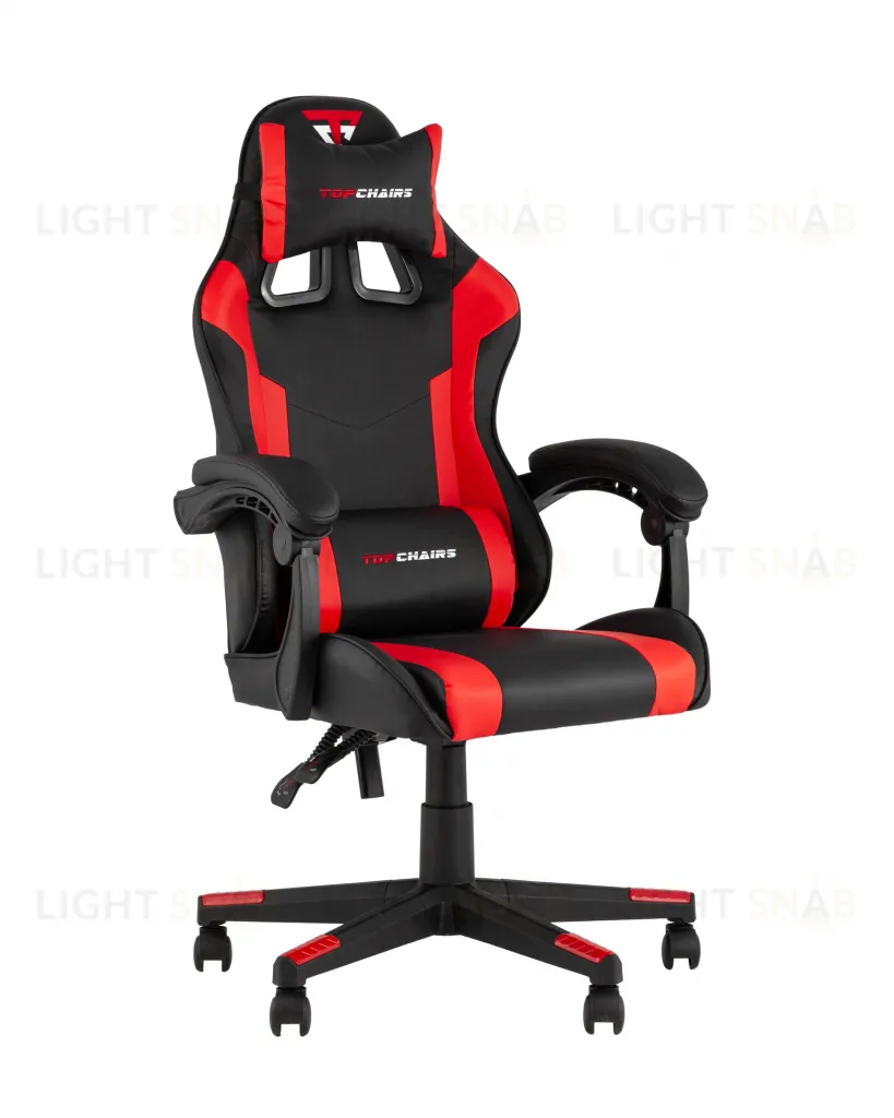 Кресло спортивное TopChairs Commander черно-красный УТ000039477