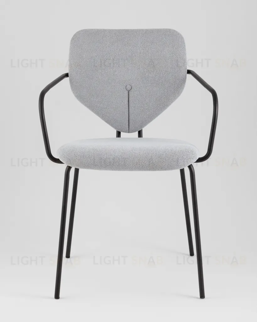 Стул обеденный Masey с подлокотниками серый УТ000039586