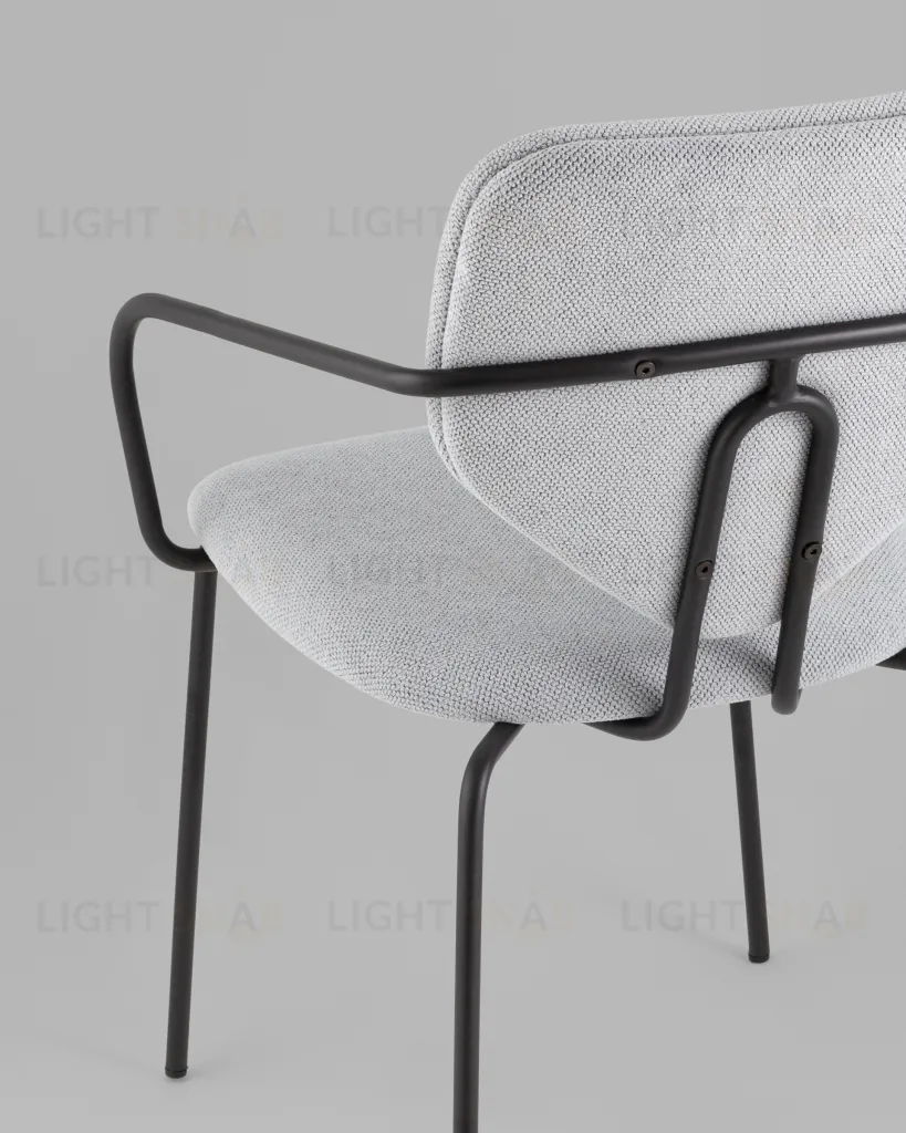 Стул обеденный Masey с подлокотниками серый УТ000039586