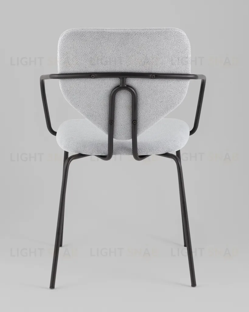 Стул обеденный Masey с подлокотниками серый УТ000039586