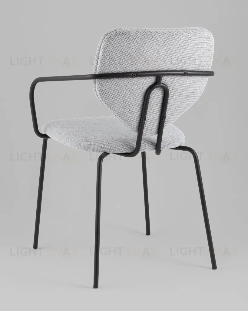 Стул обеденный Masey с подлокотниками серый УТ000039586