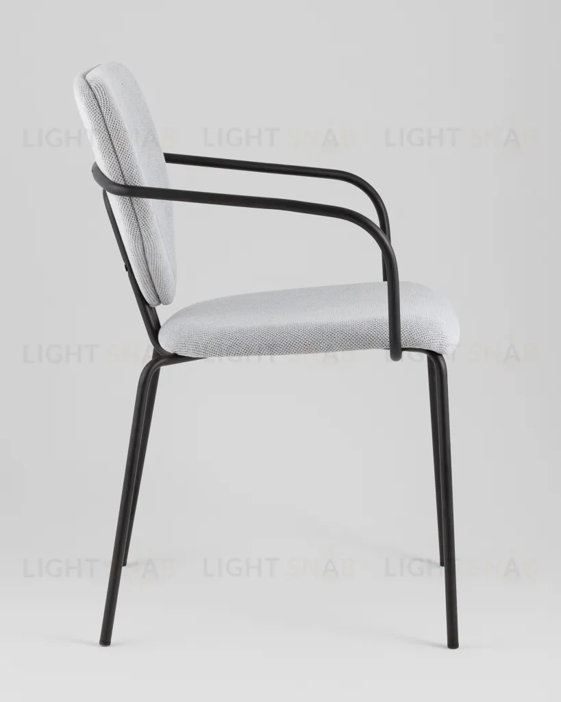 Стул обеденный Masey с подлокотниками серый УТ000039586