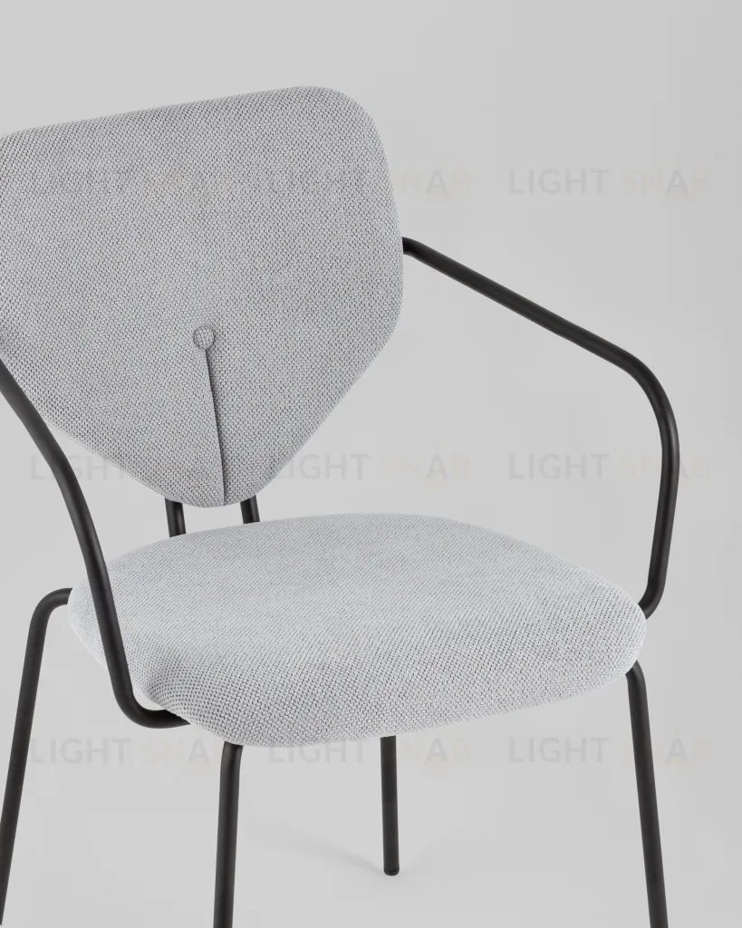 Стул обеденный Masey с подлокотниками серый УТ000039586