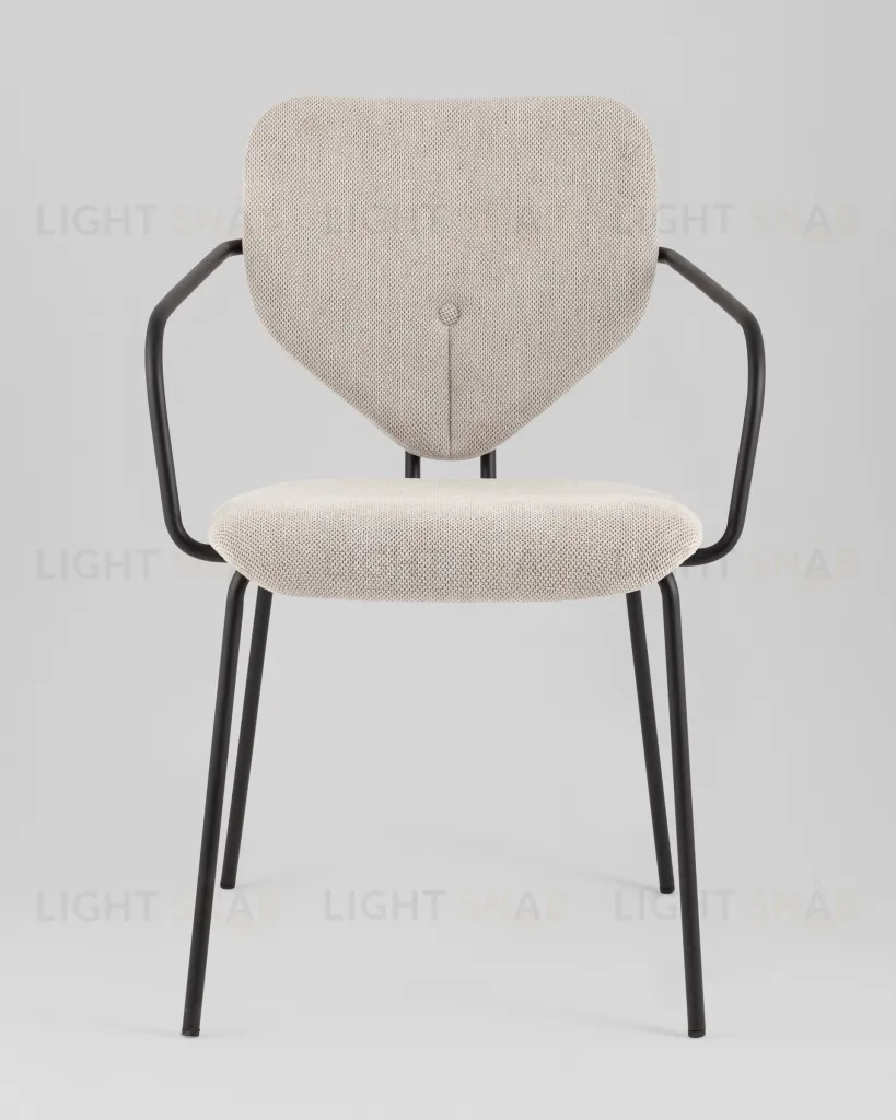 Стул обеденный Masey с подлокотниками бежевый УТ000039585