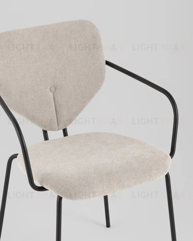 Стул обеденный Masey с подлокотниками бежевый УТ000039585