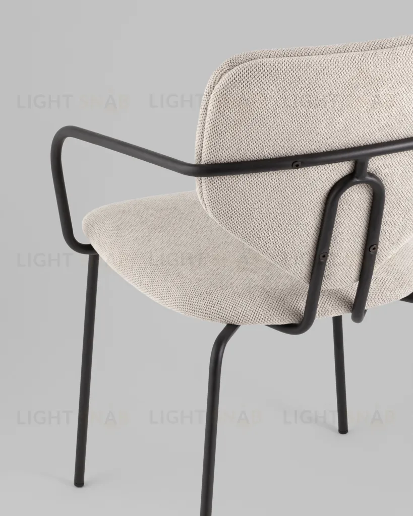 Стул обеденный Masey с подлокотниками бежевый УТ000039585