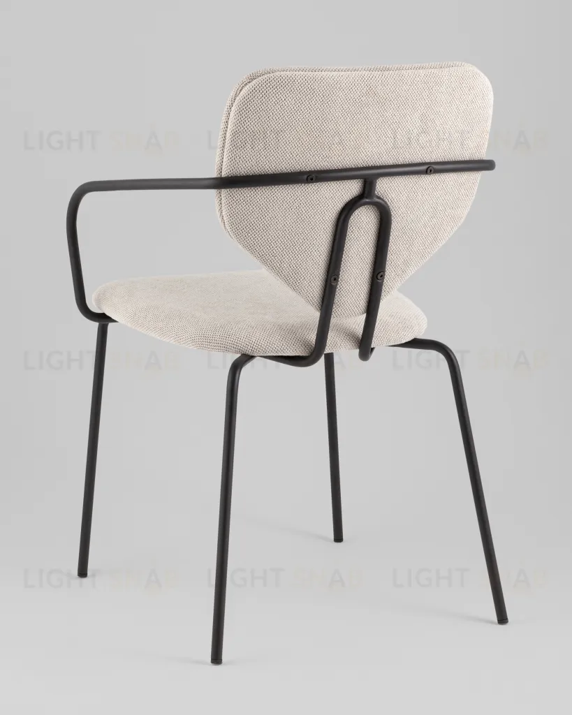 Стул обеденный Masey с подлокотниками бежевый УТ000039585