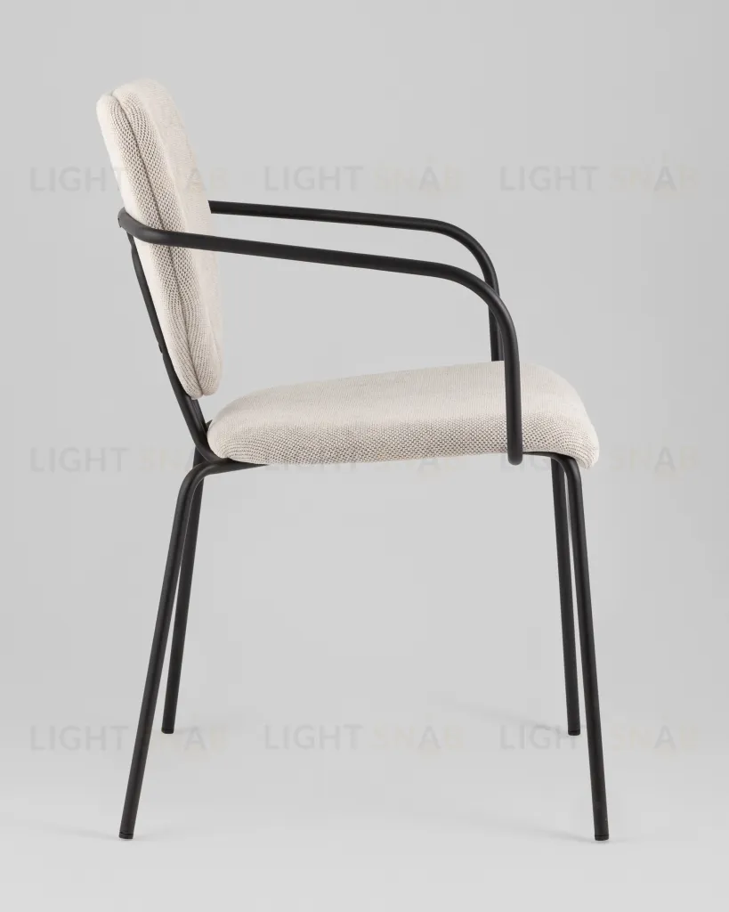 Стул обеденный Masey с подлокотниками бежевый УТ000039585