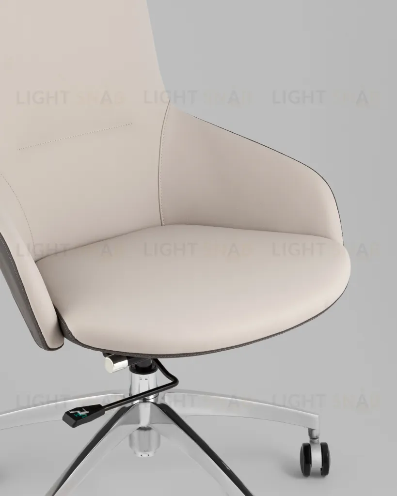 Кресло офисное TopChairs Soulo светло-серый, серый УТ000039420