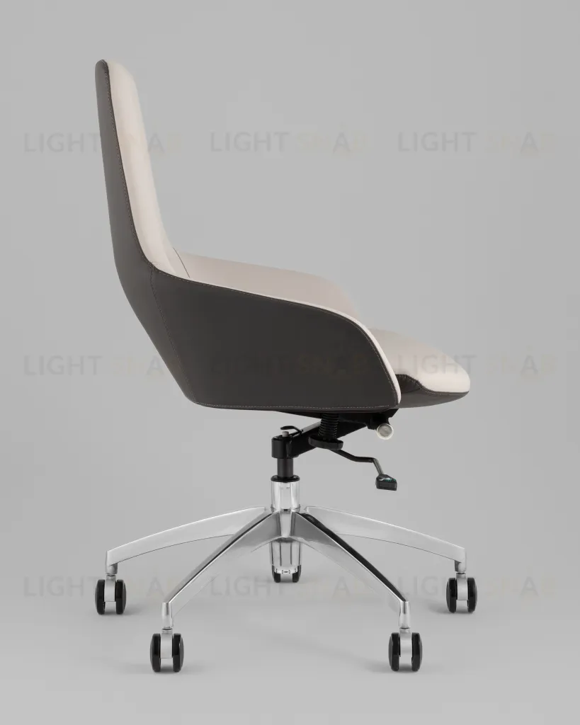 Кресло офисное TopChairs Soulo светло-серый, серый УТ000039420