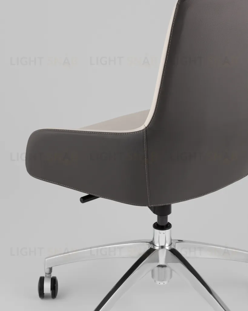 Кресло офисное TopChairs Soulo светло-серый, серый УТ000039420