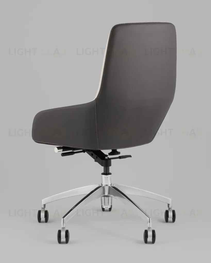 Кресло офисное TopChairs Soulo светло-серый, серый УТ000039420