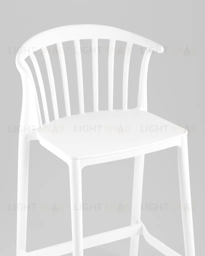 Стул полубарный Campo пластик белый УТ000039941
