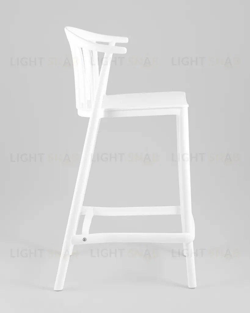 Стул полубарный Campo пластик белый УТ000039941