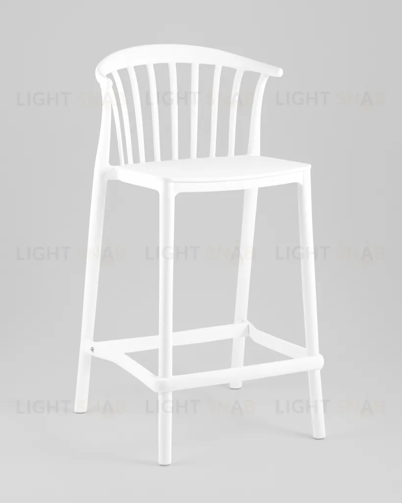 Стул полубарный Campo пластик белый УТ000039941
