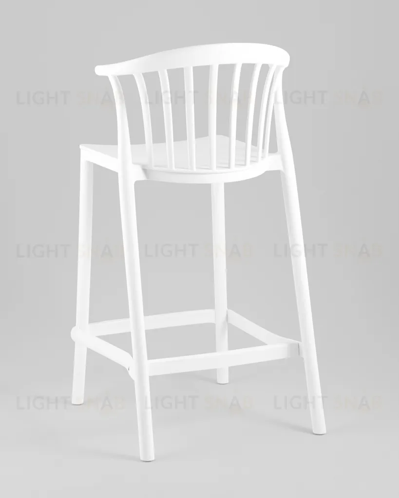 Стул полубарный Campo пластик белый УТ000039941