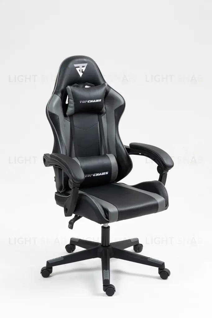 Кресло спортивное TopChairs Commander черно-серый УТ000039476