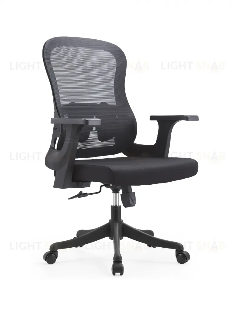 Кресло офисное TopChairs Petal черный УТ000040045