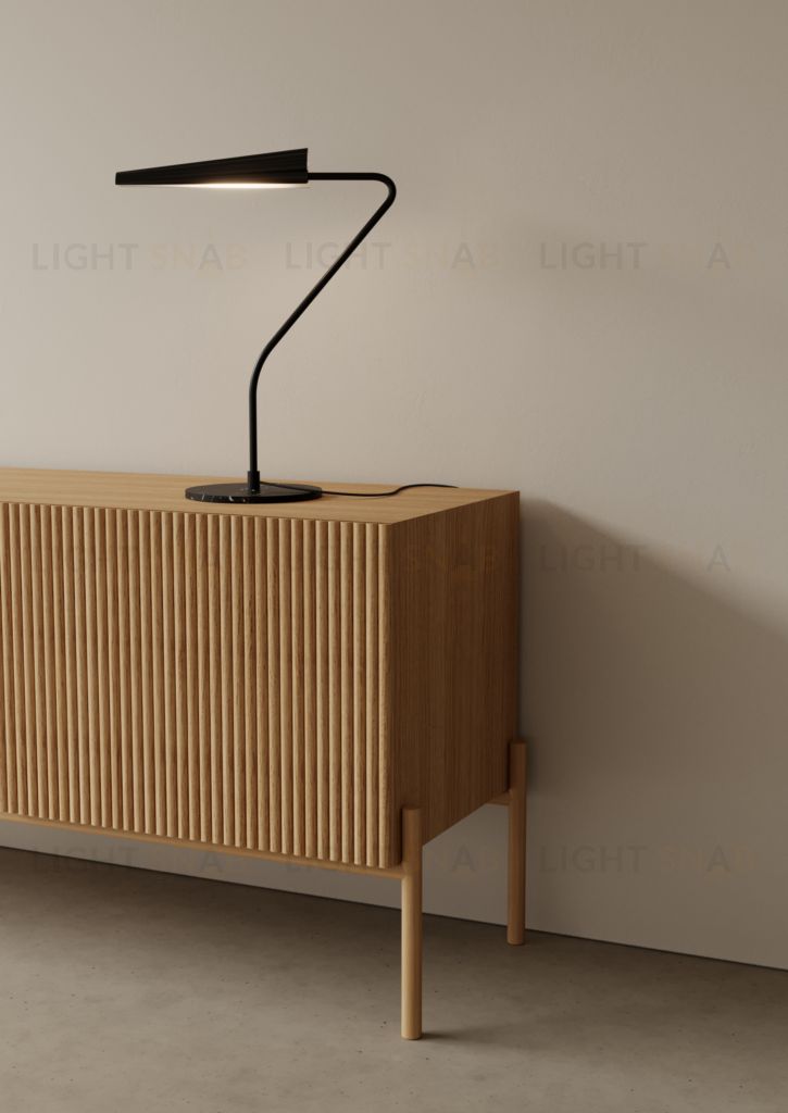 Настольная лампа Bion черная с черным абажуром 156093