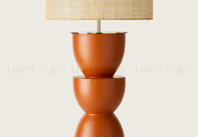 Настольная лампа Metric золотой металл, белый абажур 801011/41 219291