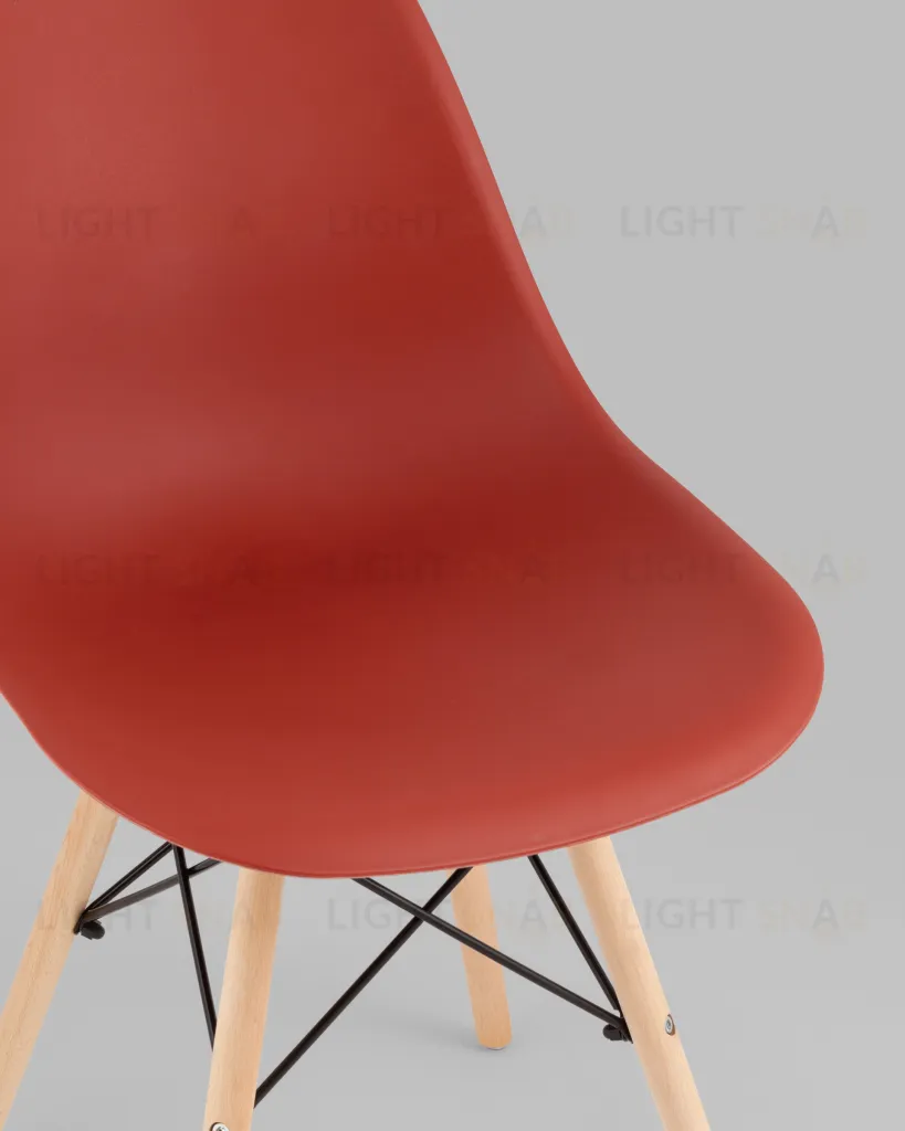 Стул Eames Style DSW терракотовый x4 (разборный каркас) УТ000039376