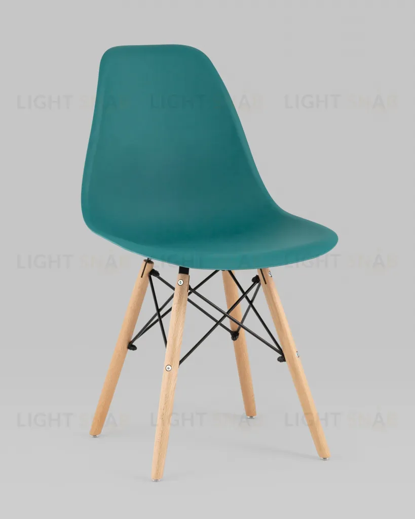 Стул Eames Style DSW темно-бирюзовый x4 (разборный каркас) УТ000037611