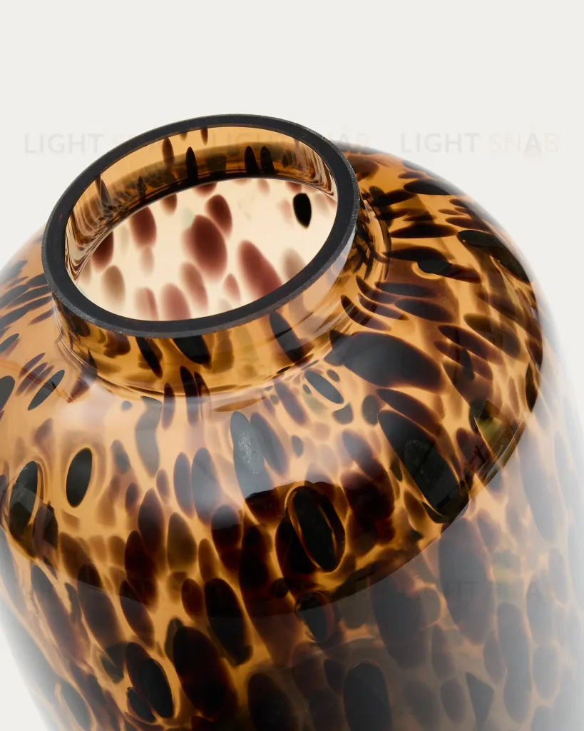 Ваза из коричневого стекла Panth 30 см 210430