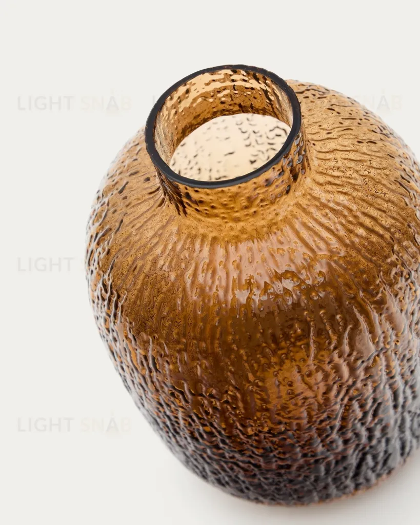 Shali Ваза из коричневого стекла 20,5 см 210460