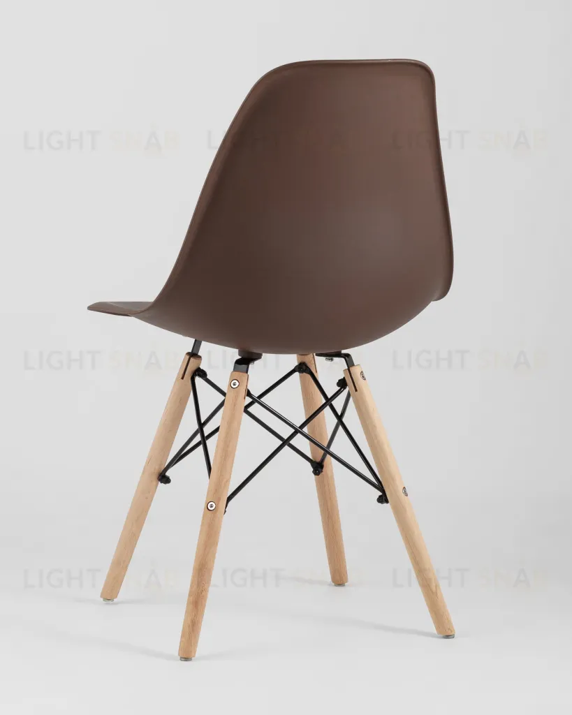 Стул Eames Style DSW коричневый (разборный каркас) УТ000037592