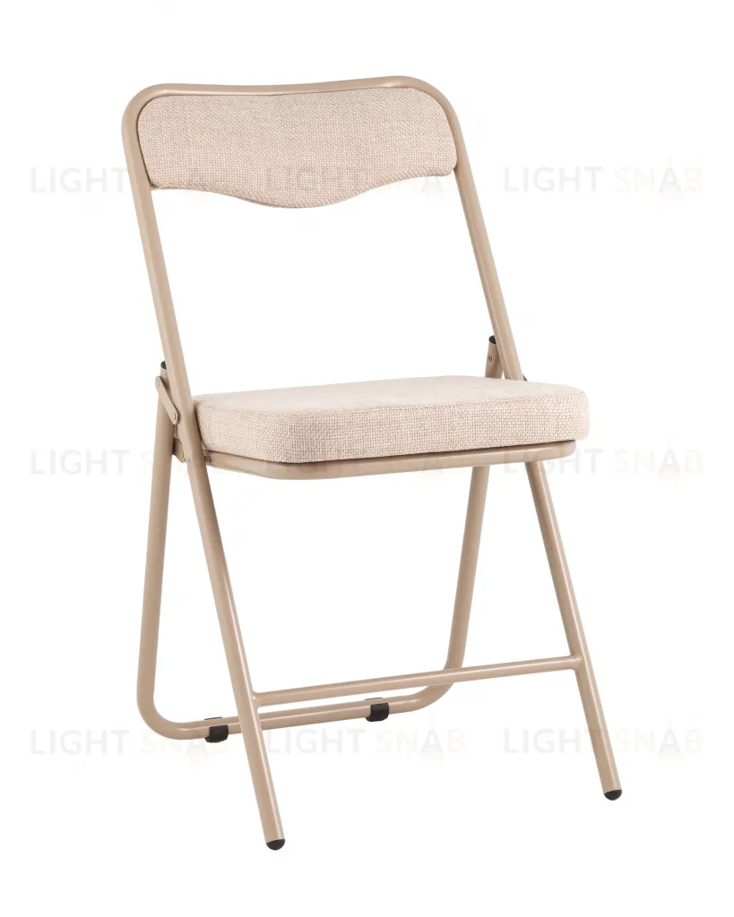 Стул складной Джонни рогожка бежевая каркас бежевый УТ000039510