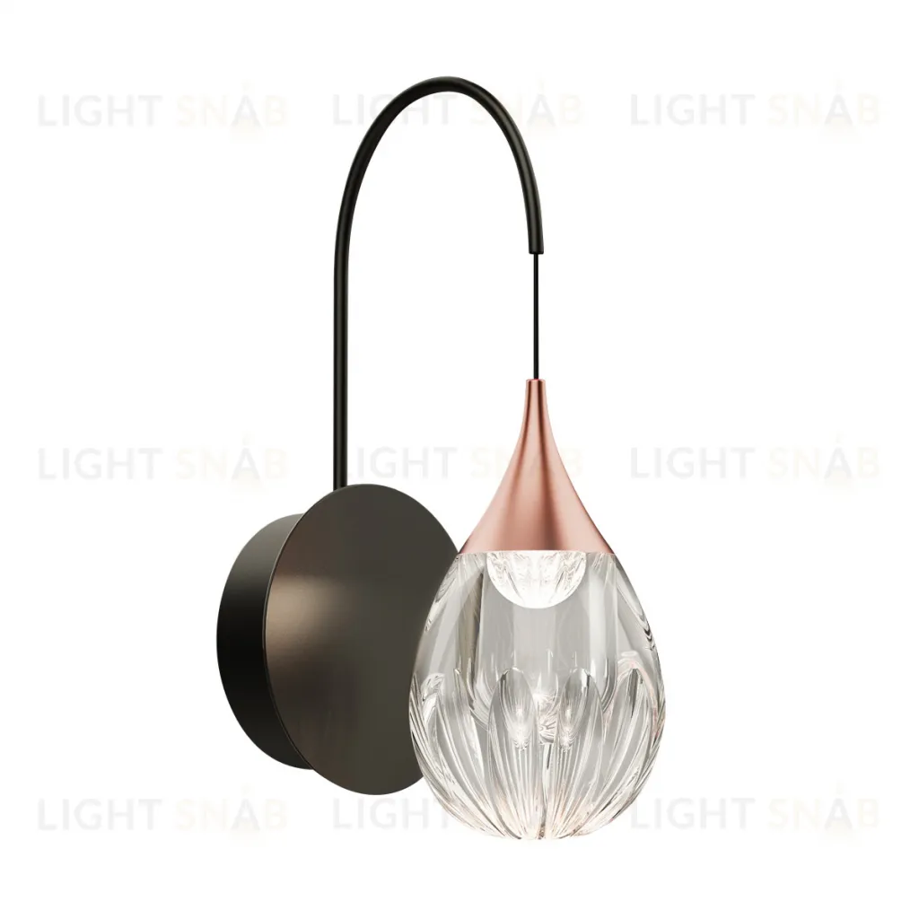 Настенный светильник MB24001004-1A copper/clear MB24001004-1A copper/clear