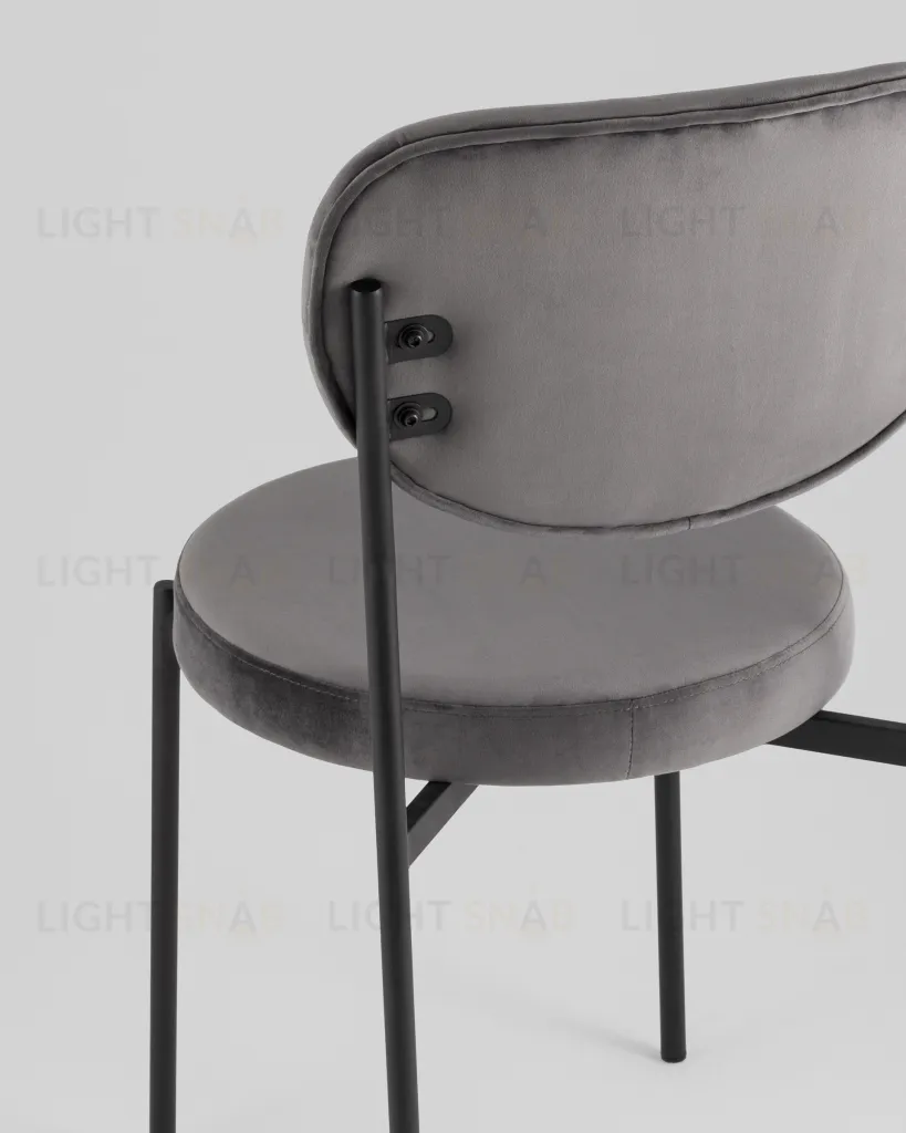 Стул обеденный Барбара велюр серый УТ000039436