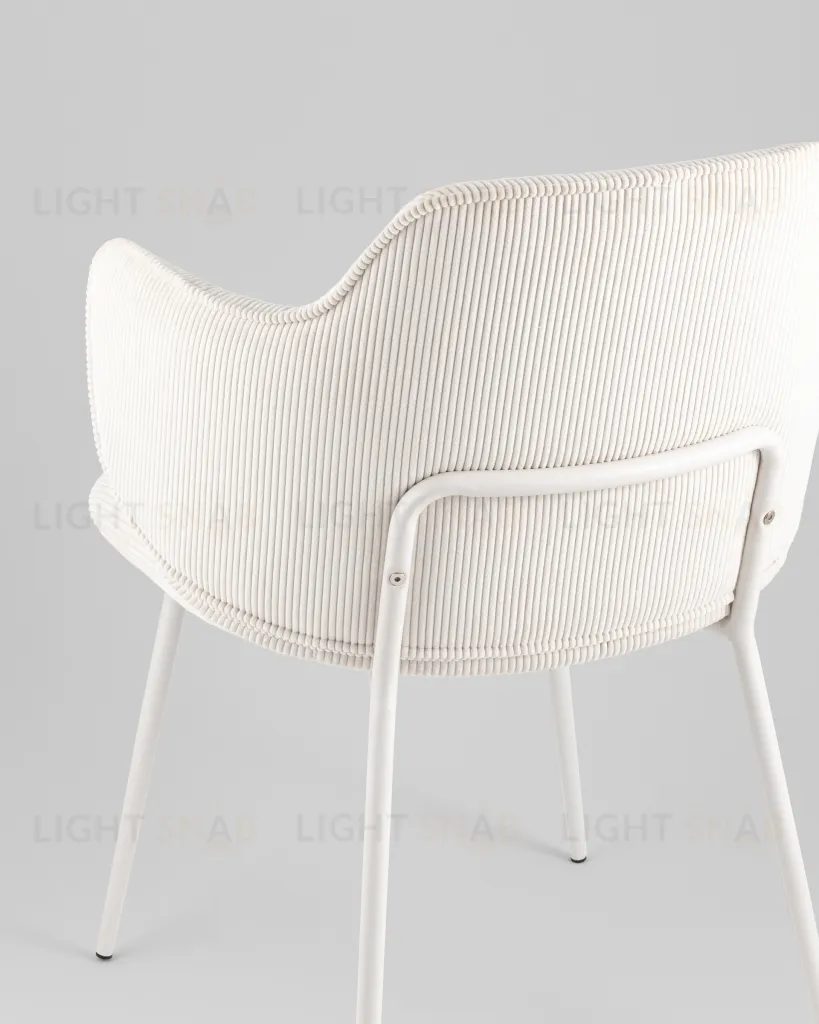 Стул обеденный Eira вельвет белый УТ000039949