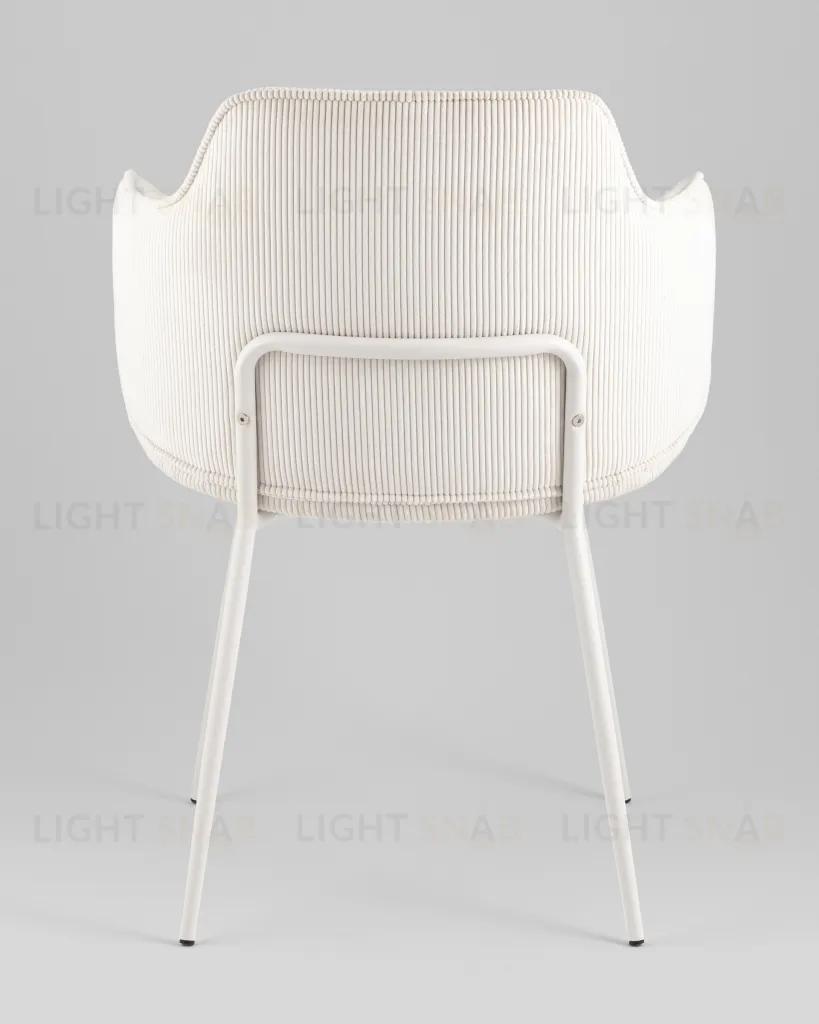 Стул обеденный Eira вельвет белый УТ000039949