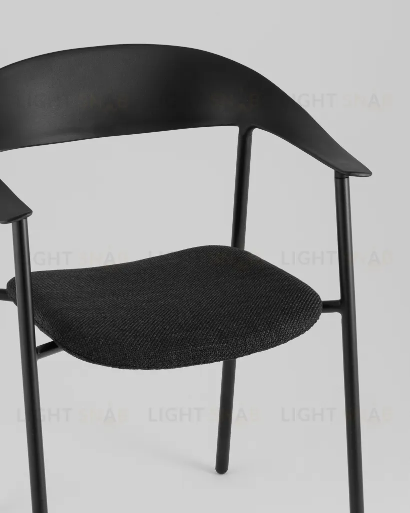 Стул Eila с подушкой пластик черный УТ000039776