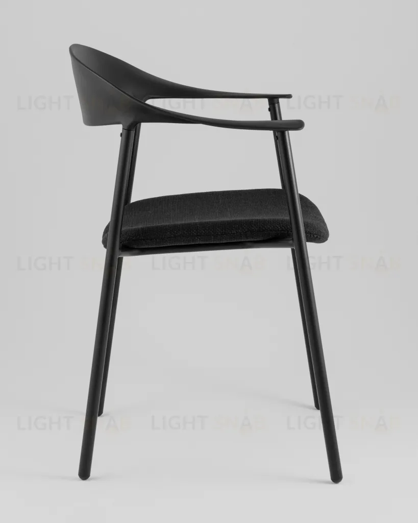 Стул Eila с подушкой пластик черный УТ000039776