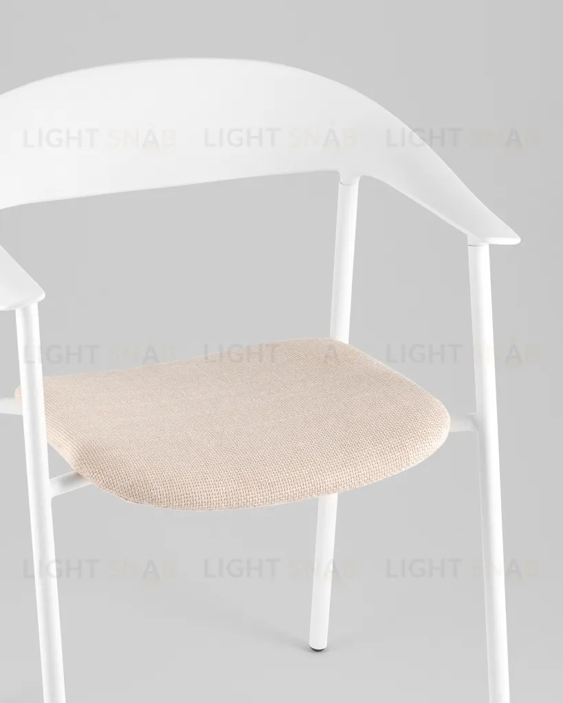 Стул Eila с подушкой пластик белый УТ000039779