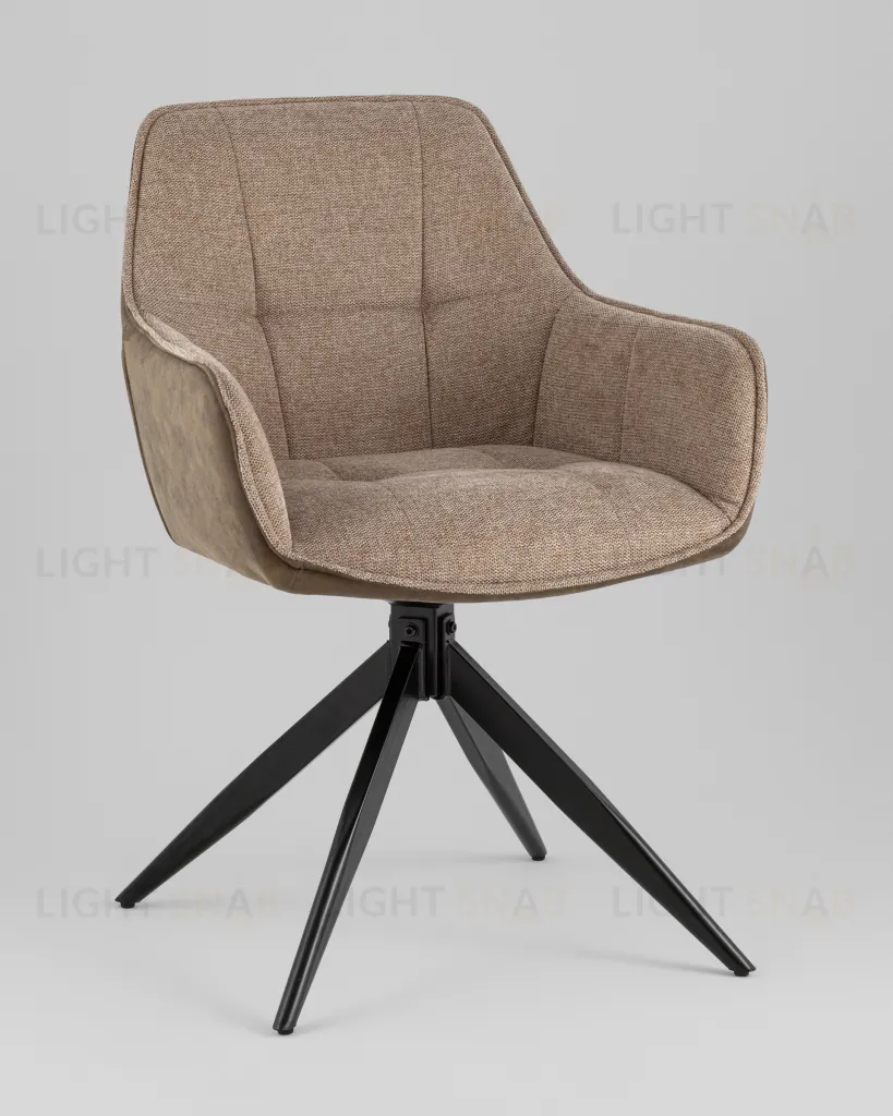 Стул обеденный Alba экокожа коричневый УТ000039272