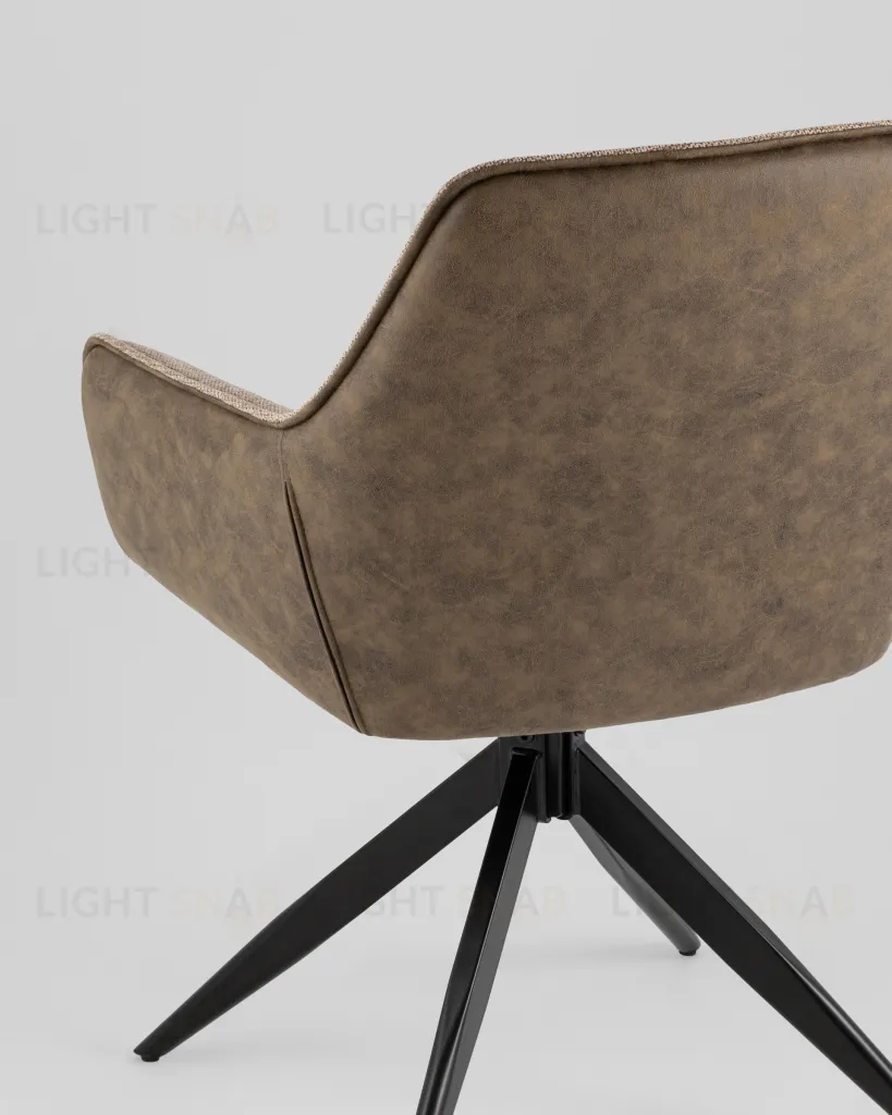 Стул обеденный Alba экокожа коричневый УТ000039272