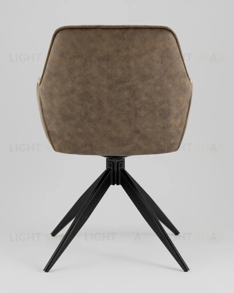 Стул обеденный Alba экокожа коричневый УТ000039272