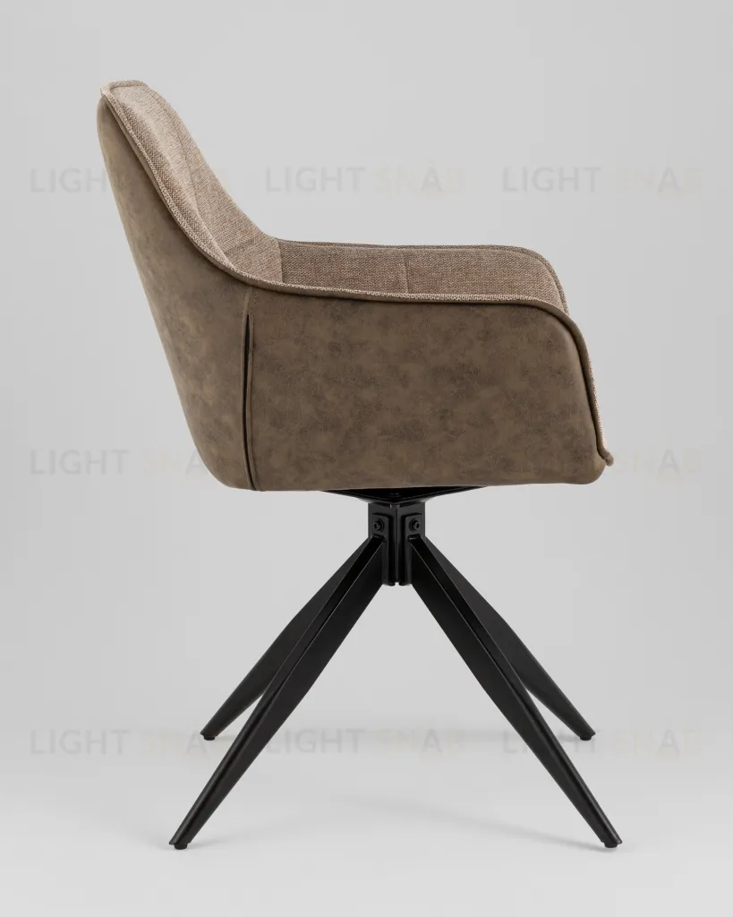 Стул обеденный Alba экокожа коричневый УТ000039272